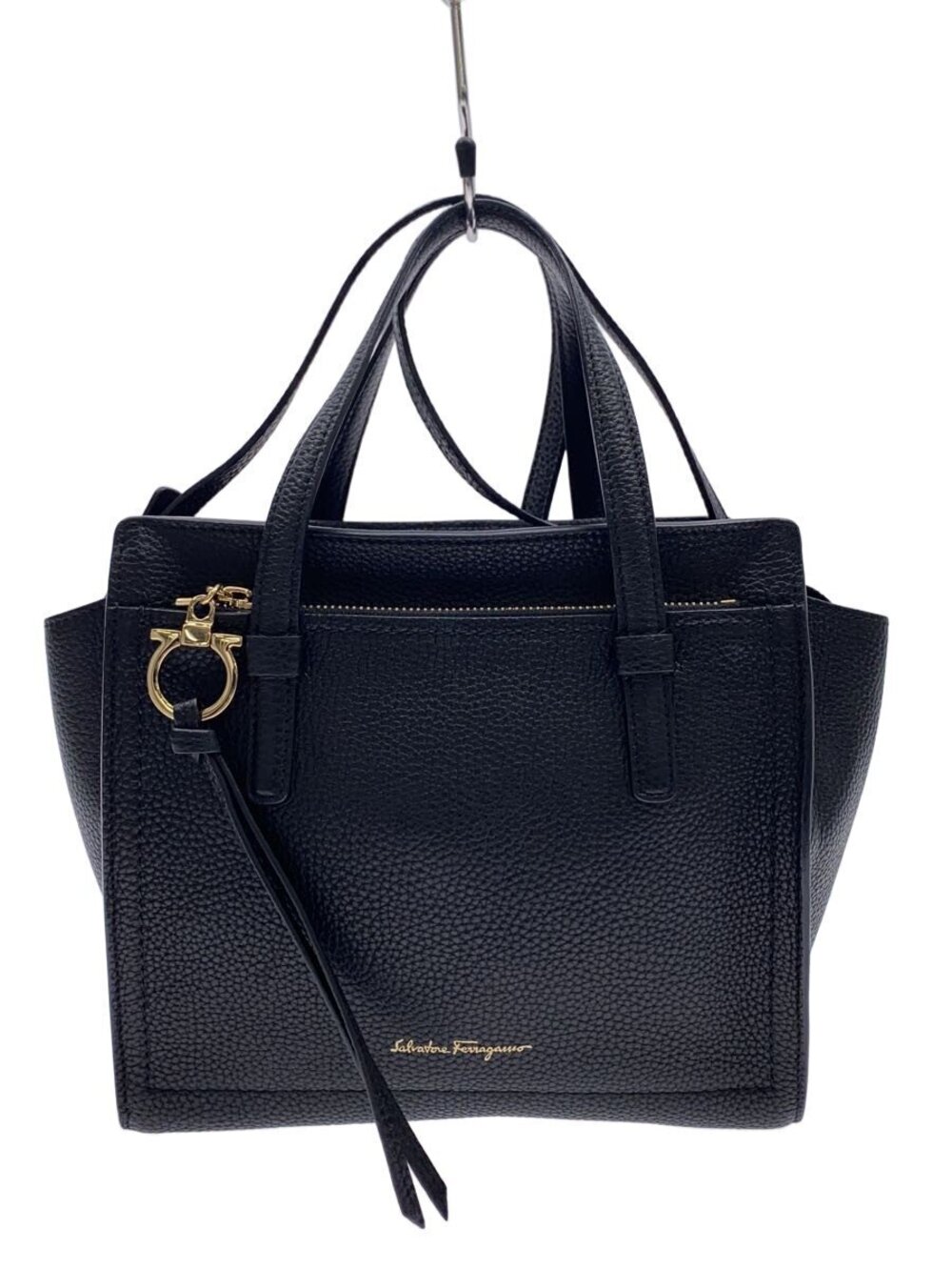 Salvatore Ferragamo Shoulder Bag Leather Black